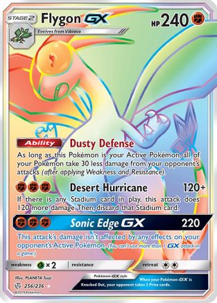 Flygon-GX 256/236 - Cosmic Eclipse Pokemon Holofoil - Single Cards