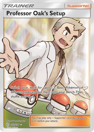Professor Oak's Setup 233/236 - Cosmic Eclipse Pokemon Holofoil - Single Cards