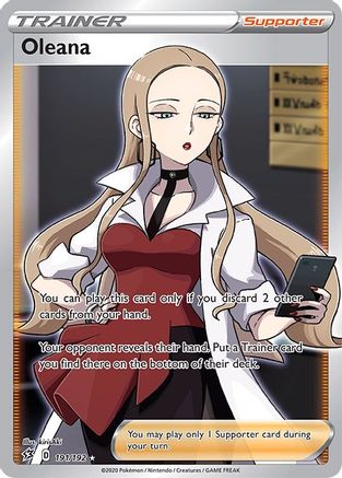Oleana 191/192 - Pokemon Rebel Clash Holofoil - Single Cards