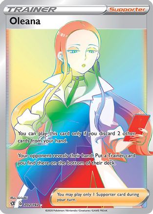 Oleana 202/192 - Pokemon Rebel Clash Holofoil - Single Cards