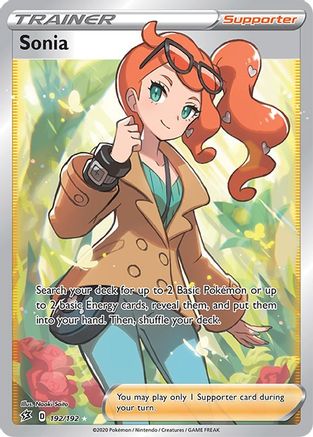 Sonia 192/192 - Pokemon Rebel Clash Holofoil - Single Cards