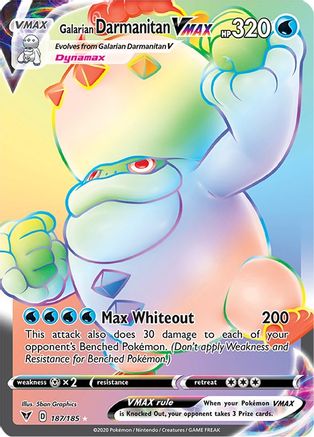 Galarian Darmanitan VMAX 187/185 - Pokemon Vivid Voltage Holofoil - Single Cards