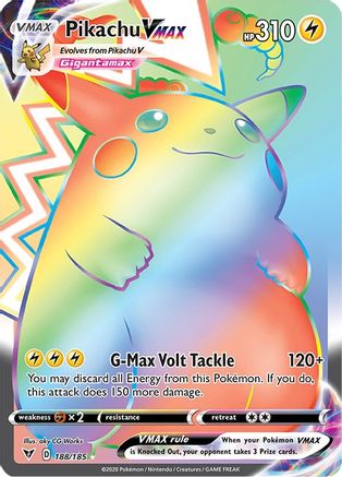 Pikachu VMAX 188/185 - Pokemon Vivid Voltage Holofoil - Single Cards