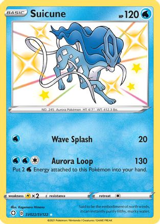 Suicune SV022/122 - Shiny Vault Pokemon Holofoil - Single Cards