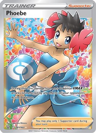 Phoebe 161/163 - Pokemon Battle Styles Holofoil - Single Cards
