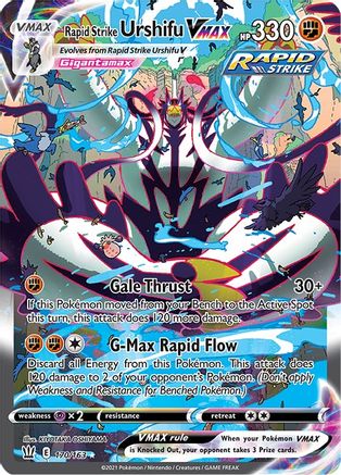 Rapid Strike Urshifu VMAX 170/163 - Pokemon Battle Styles Holofoil - Single Cards