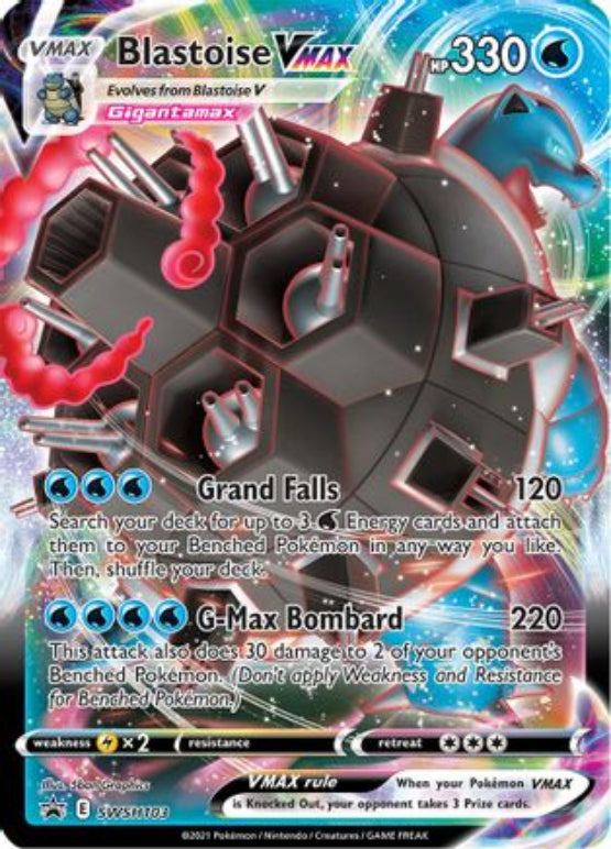 Blastoise VMAX - SWSH103 SWSH103/307 - SWSH Sword & Shield Promo Cards Holofoil - Single Cards