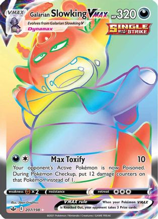 Galarian Slowking VMAX 207/198 - Pokemon Chilling Reign Holofoil - Single Cards
