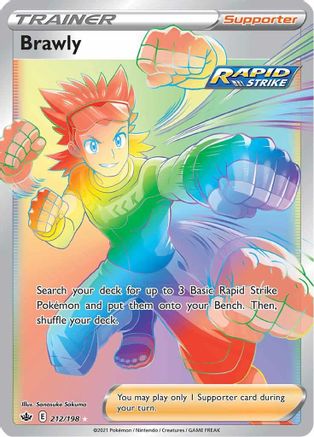 Brawly 212/198 - Pokemon Chilling Reign Holofoil - Single Cards