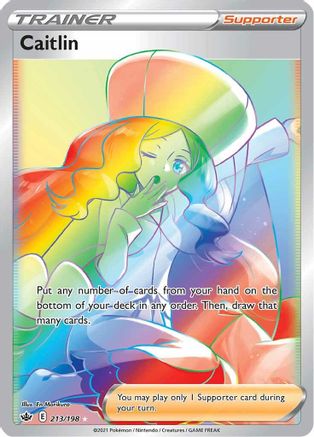 Caitlin 213/198 - Pokemon Chilling Reign Holofoil - Single Cards