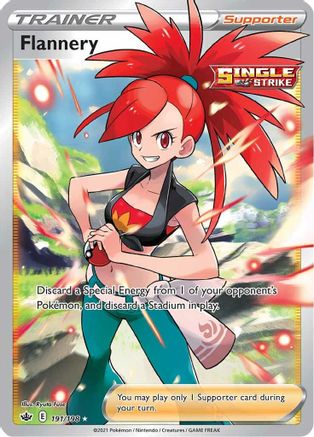 Flannery 191/198 - Pokemon Chilling Reign Holofoil - Single Cards