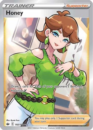 Honey 192/198 - Pokemon Chilling Reign Holofoil - Single Cards