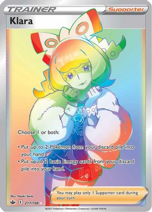 Klara 217/198 - Pokemon Chilling Reign Holofoil - Single Cards