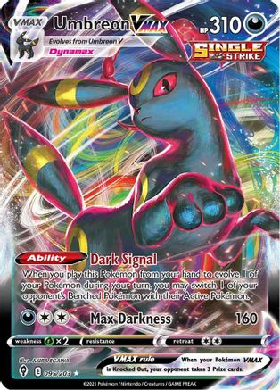 Umbreon VMAX 95/203 - Pokemon Evolving Skies Holofoil - Single Cards