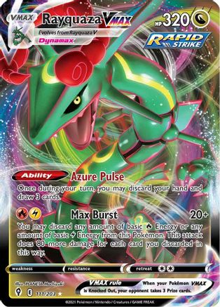 Rayquaza VMAX 111/203 - Pokemon Evolving Skies Holofoil - Single Cards