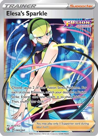Elesa's Sparkle (Full Art) 260/264 - SWSH08 Fusion Strike Holofoil - Single Cards