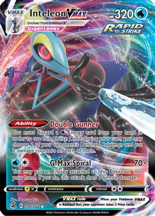 Inteleon VMAX 79/264 - SWSH08 Fusion Strike Holofoil - Single Cards