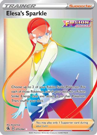 Elesa's Sparkle (Secret) 275/264 - SWSH08 Fusion Strike Holofoil - Single Cards