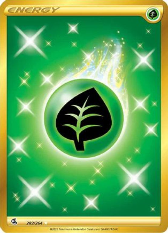 Grass Energy (Secret) 283/264 - SWSH08 Fusion Strike Holofoil - Single Cards