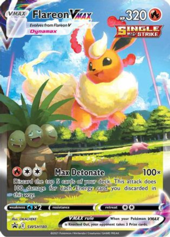 Flareon VMAX - SWSH180 SWSH180/307 - SWSH Sword & Shield Promo Cards Holofoil - Single Cards