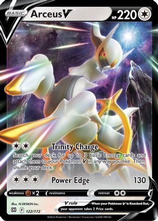 Arceus V 122/172 - SWSH09 Brilliant Stars Holofoil - Single Cards