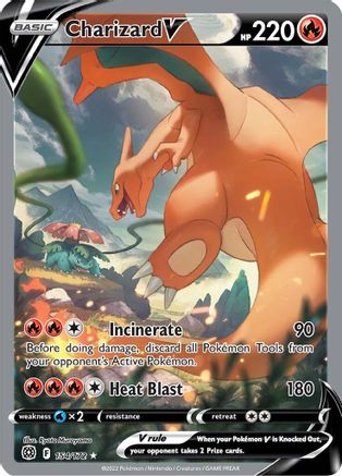 Charizard V 154/172 - Pokemon Brilliant Stars Holofoil - Single Cards