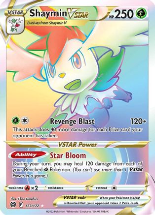 Shaymin VSTAR 173/172 - Pokemon Brilliant Stars Holofoil - Single Cards