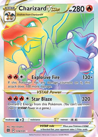 Charizard VSTAR 174/172 - Pokemon Brilliant Stars Holofoil - Single Cards