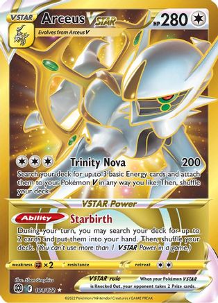 Arceus VSTAR 184/172 - Pokemon Brilliant Stars Holofoil - Single Cards