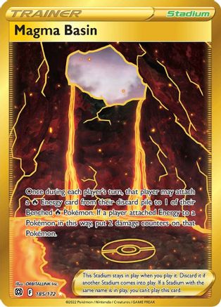 Magma Basin 185/172 - Pokemon Brilliant Stars Holofoil - Single Cards