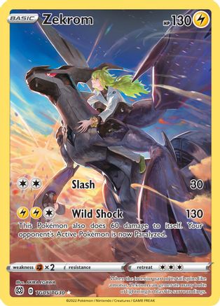 Zekrom TG05/30 - SWSH09 Brilliant Stars Trainer Gallery Holofoil - Single Cards