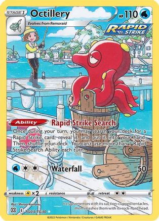 Octillery TG03/30 - SWSH09 Brilliant Stars Trainer Gallery Holofoil - Single Cards