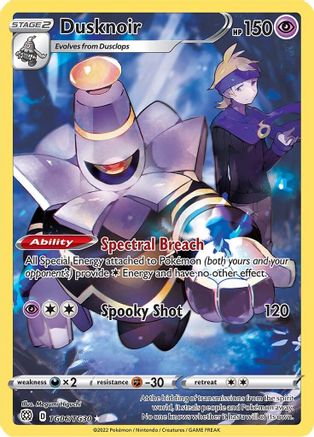 Dusknoir TG06/30 - SWSH09 Brilliant Stars Trainer Gallery Holofoil - Single Cards