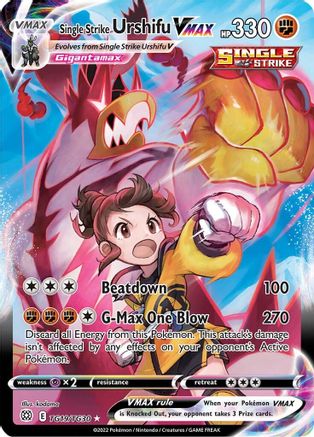Single Strike Urshifu VMAX TG19/30 - Pokemon Brilliant Stars Trainer Gallery Holofoil - Single Cards