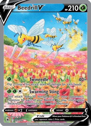 Beedrill V 161/189 - Pokemon Astral Radiance Holofoil - Single Cards