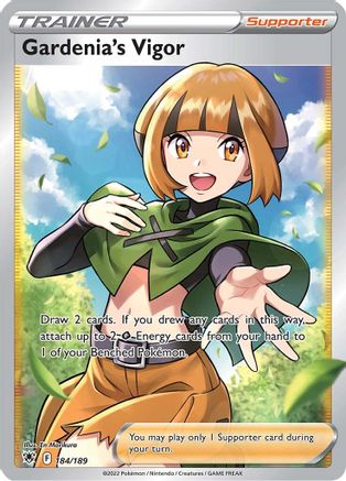 Gardenia's Vigor 184/189 - Pokemon Astral Radiance Holofoil - Single Cards