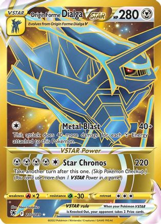 Origin Forme Dialga VSTAR 210/189 - Pokemon Astral Radiance Holofoil - Single Cards