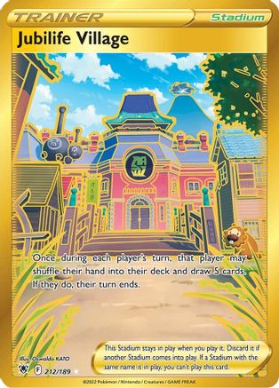 Jubilife Village (Secret) 212/189 - SWSH10 Astral Radiance Holofoil - Single Cards
