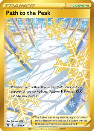 Path to the Peak (Secret) 213/189 - SWSH10 Astral Radiance Holofoil - Single Cards