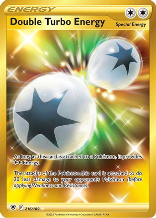 Double Turbo Energy 216/189 - Pokemon Astral Radiance Holofoil - Single Cards