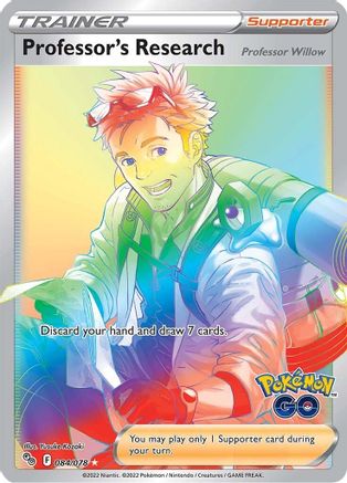 Professor's Research (Secret) 84/78 - Pokemon GO Holofoil - Single Cards