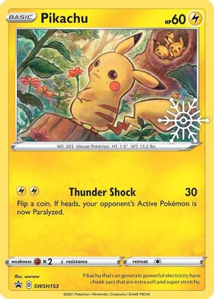 Pikachu - SWSH153 (Holiday Calendar) SWSH153/307 - SWSH Sword & Shield Promo Cards Holofoil - Single Cards