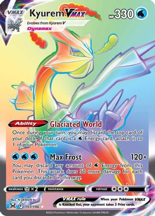 Kyurem VMAX 197/196 - Pokemon Lost Origin Holofoil - Single Cards