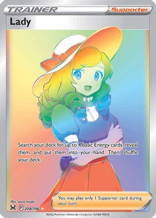 Lady 208/196 - Pokemon Lost Origin Holofoil - Single Cards