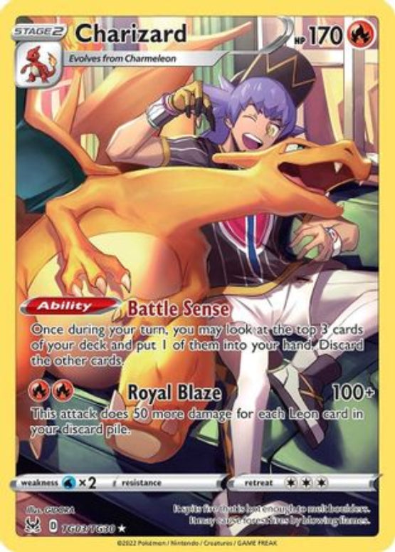Charizard TG03/30 - SWSH11 Lost Origin Trainer Gallery Holofoil - Single Cards