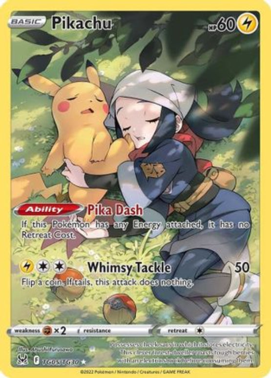 Pikachu TG05/30 - SWSH11 Lost Origin Trainer Gallery Holofoil - Single Cards