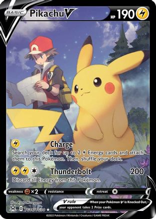 Pikachu V TG16/30 - Pokemon Lost Origin Trainer Gallery Holofoil - Single Cards