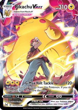 Pikachu VMAX TG17/30 - Pokemon Lost Origin Trainer Gallery Holofoil - Single Cards