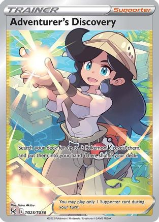 Adventurer's Discovery TG23/30 - SWSH11 Lost Origin Trainer Gallery Holofoil - Single Cards