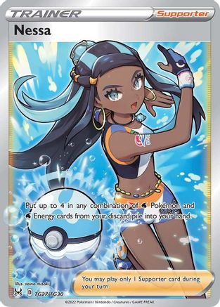 Nessa TG27/30 - Pokemon Lost Origin Trainer Gallery Holofoil - Single Cards